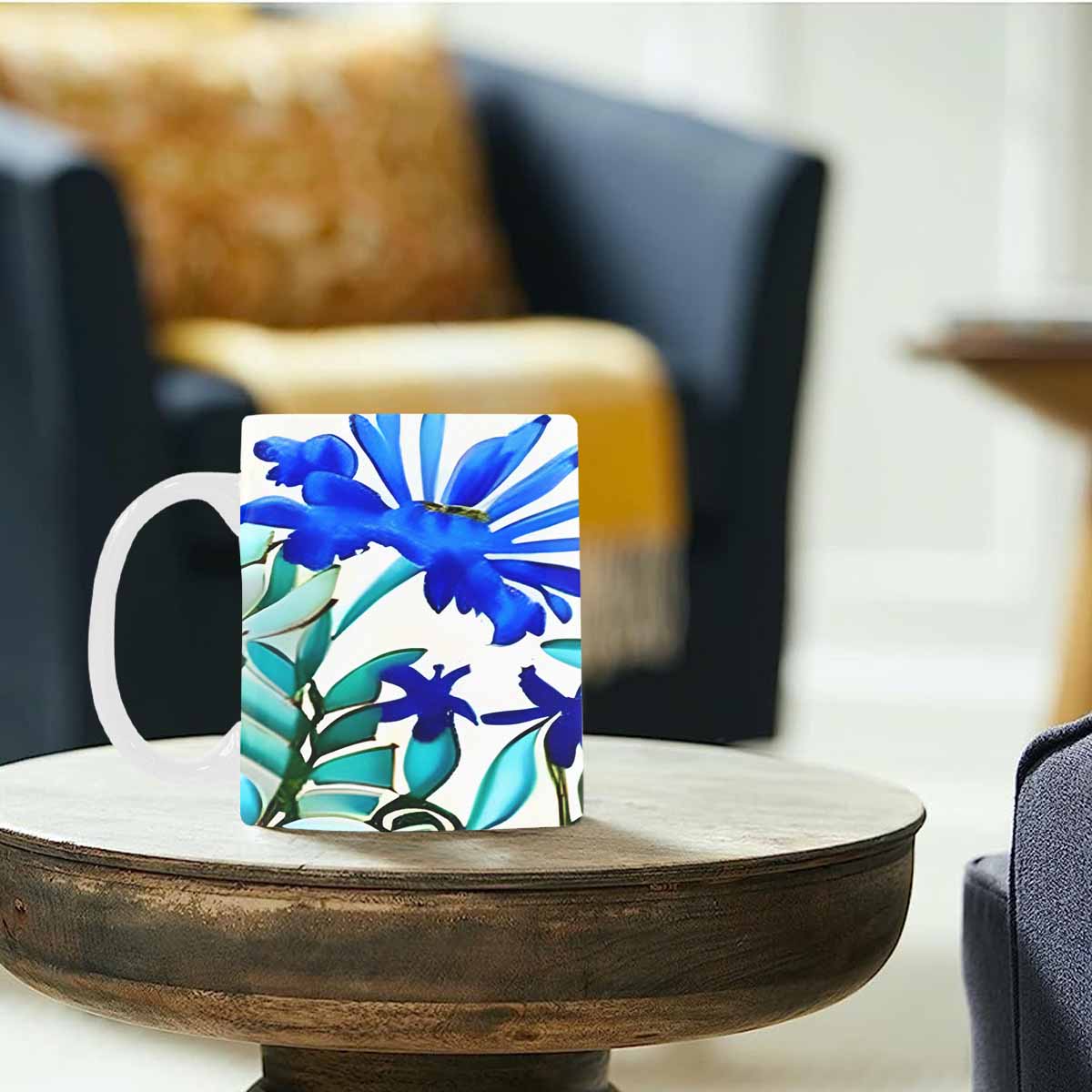 Quality Mug, coffee mug, tea cup, Bright florals, Set 1, Design 85