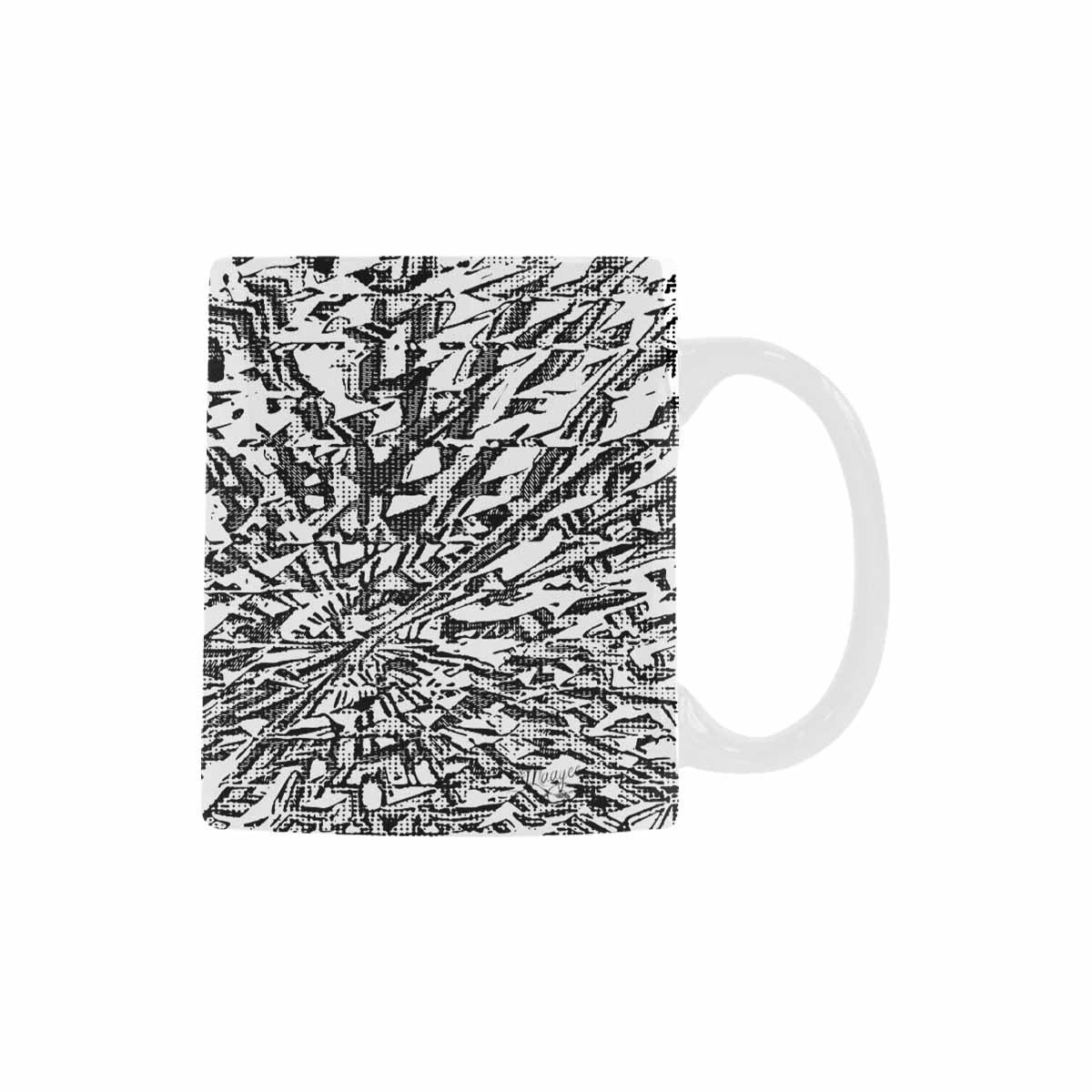 Quality Mug, coffee mug, tea cup, B & W Abstract, Set 1, design 149