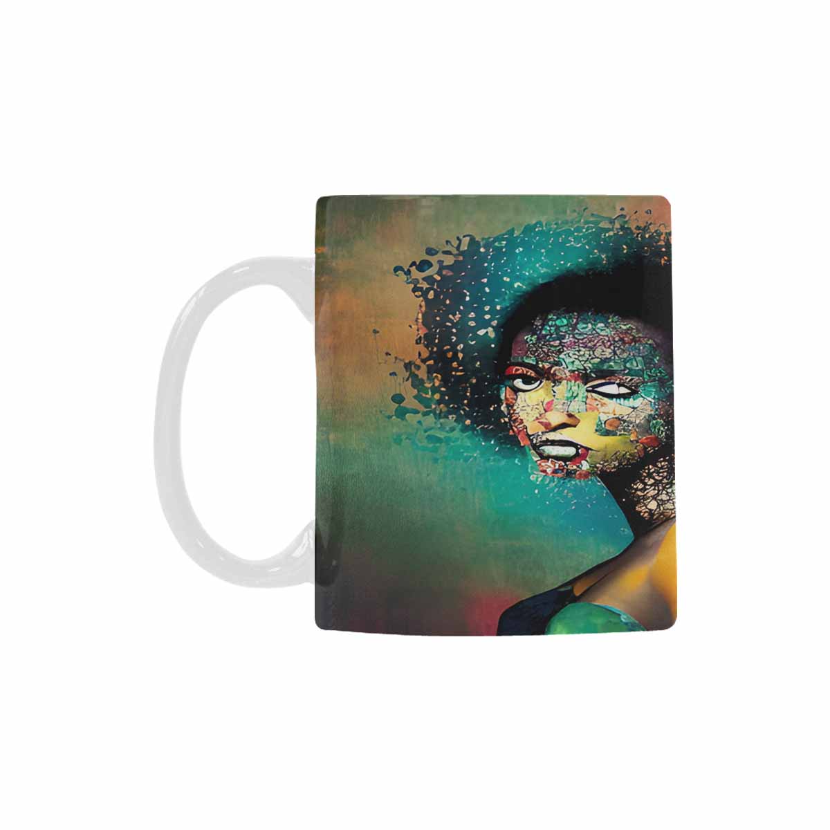 Quality Mug, coffee mug, tea cup, Black Faces, Set 1, design 54