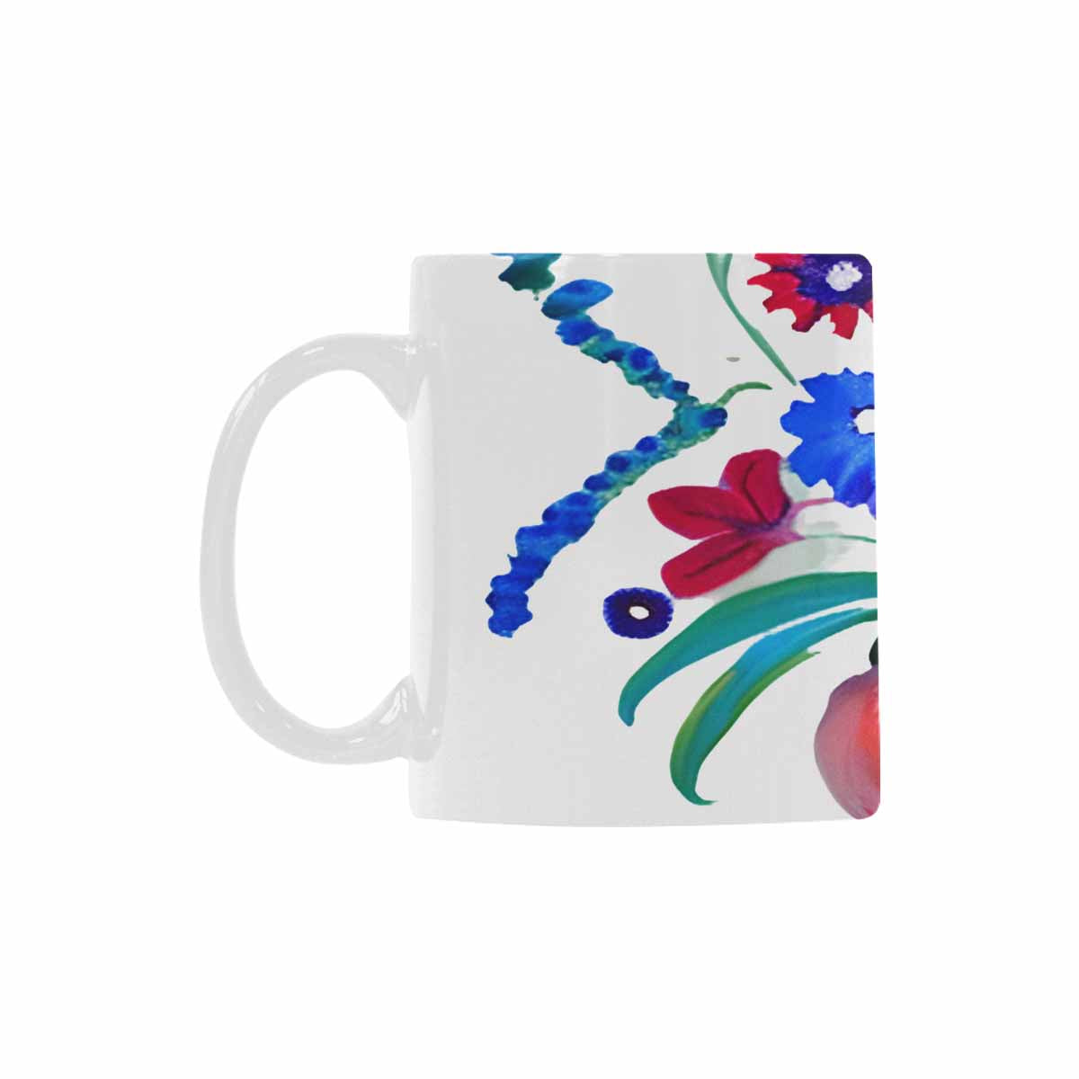 Quality Mug, coffee mug, tea cup, Bright florals, Set 1A, Design 116