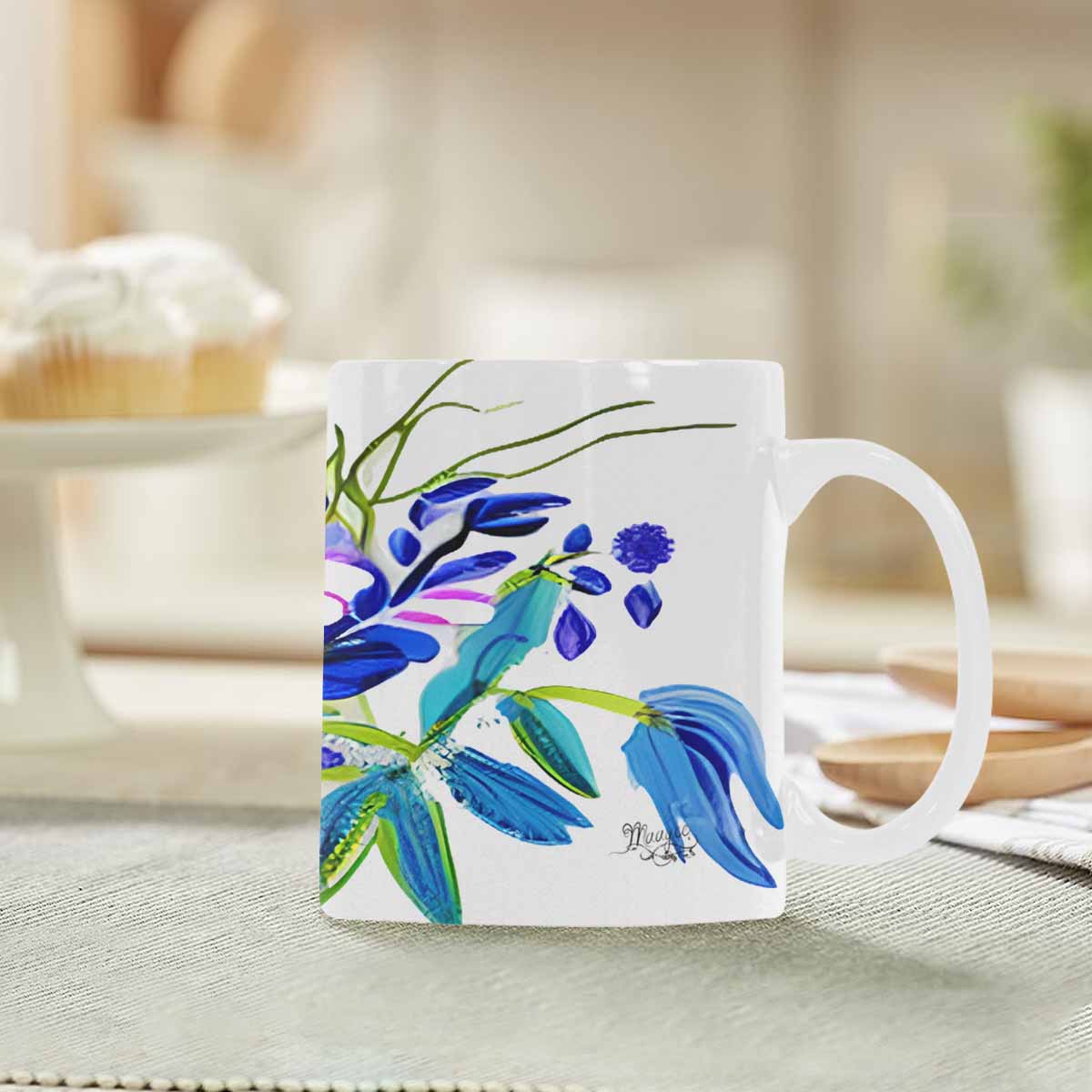 Quality Mug, coffee mug, tea cup, Bright florals, Set 1A, Design 40