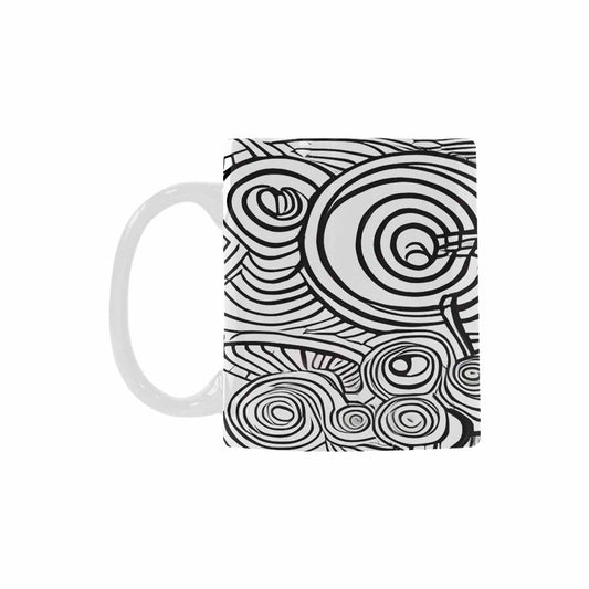 Quality Mug, coffee mug, tea cup, B & W Abstract, Set 1, design 40