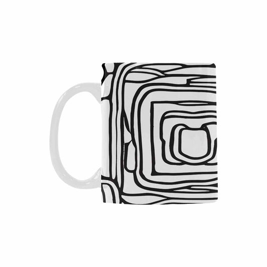 Quality Mug, coffee mug, tea cup, B & W Abstract, Set 1, design 47