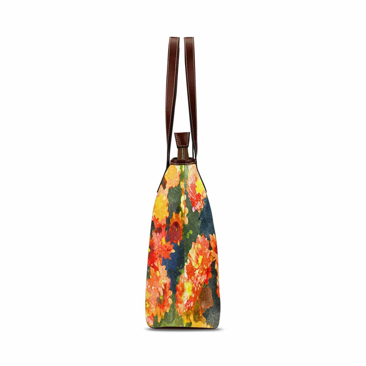 Classic Fabric handbag, watercolor floral, design 31