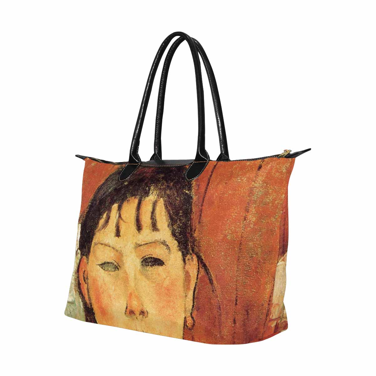 Classic handbag, Modigliani design, choice of 2 colors, Marie