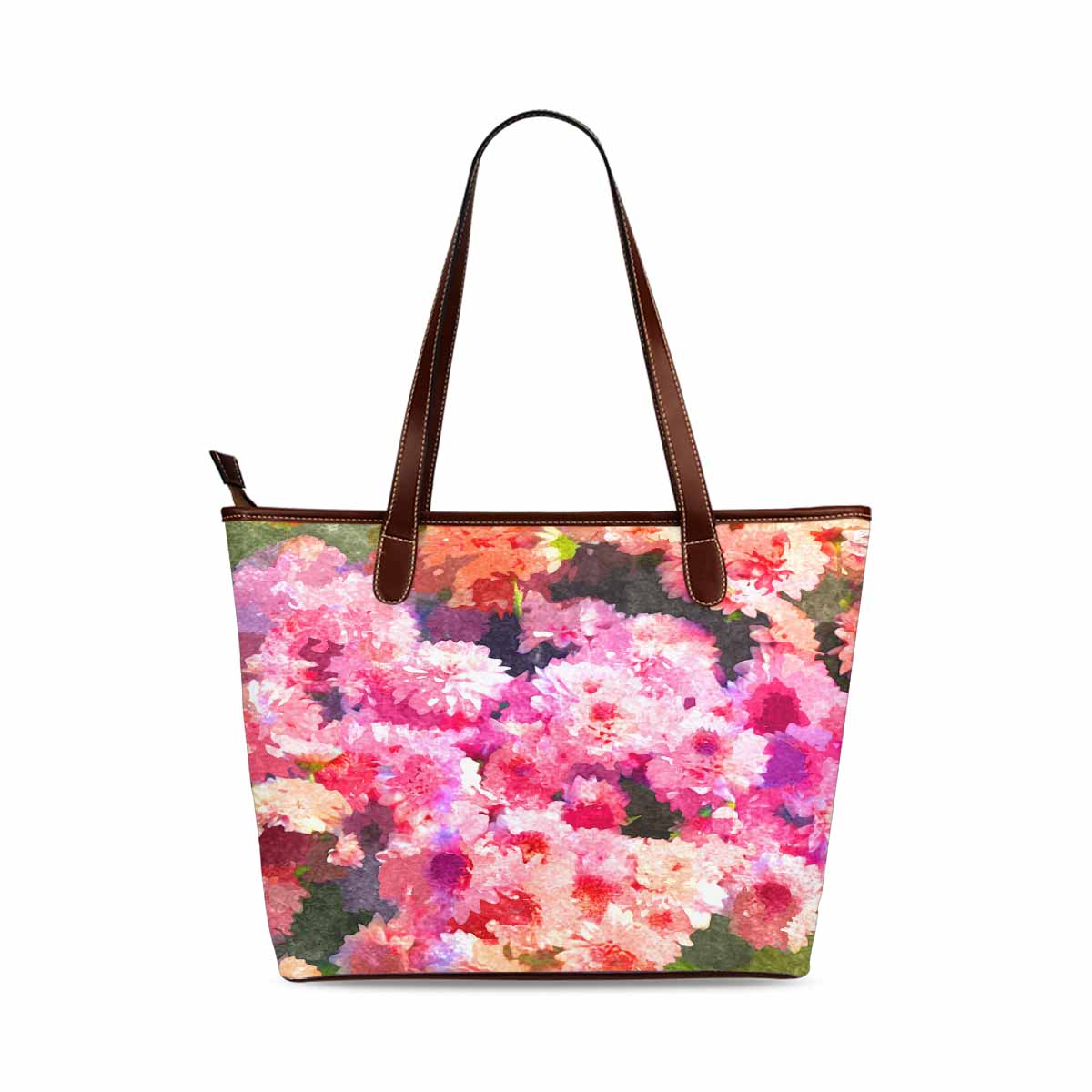 Classic Fabric handbag, watercolor floral, design 43