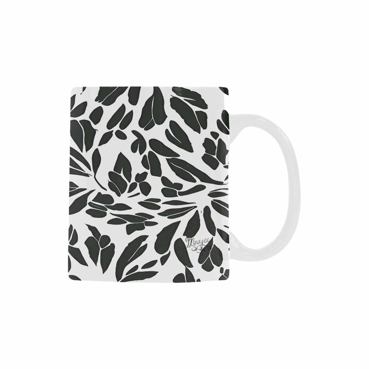 Quality Mug, coffee mug, tea cup, B & W Abstract, Set 1, design 11