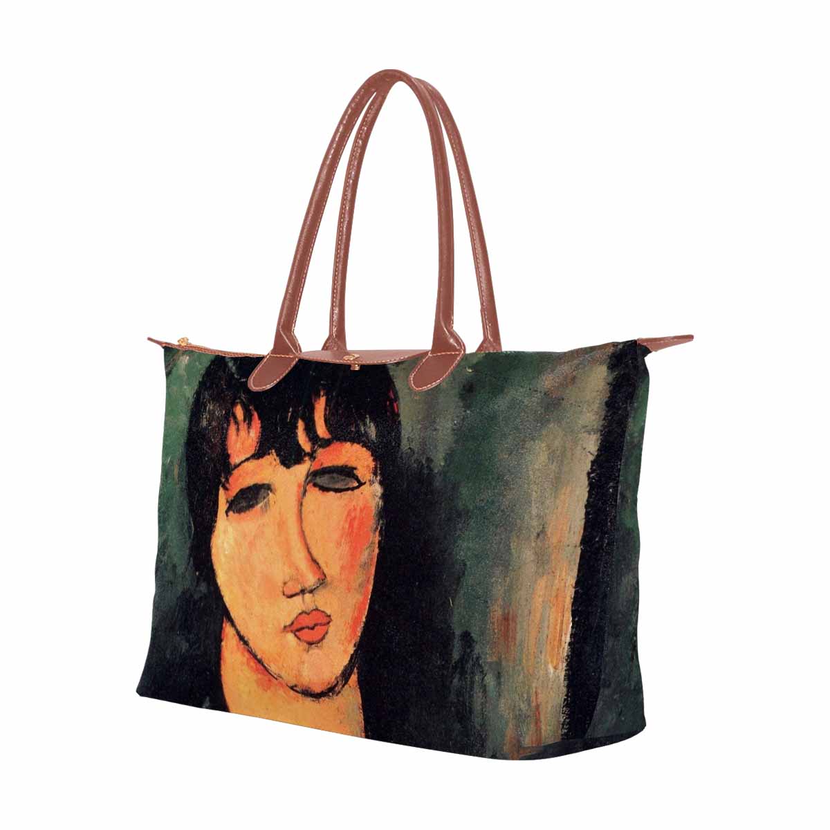 Classic handbag, Modigliani design, choice of 2 colors, Housemaid