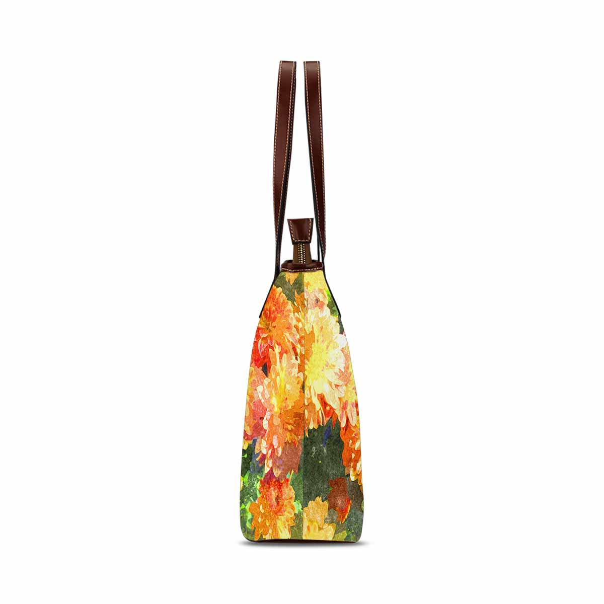 Classic Fabric handbag, watercolor floral, design 153