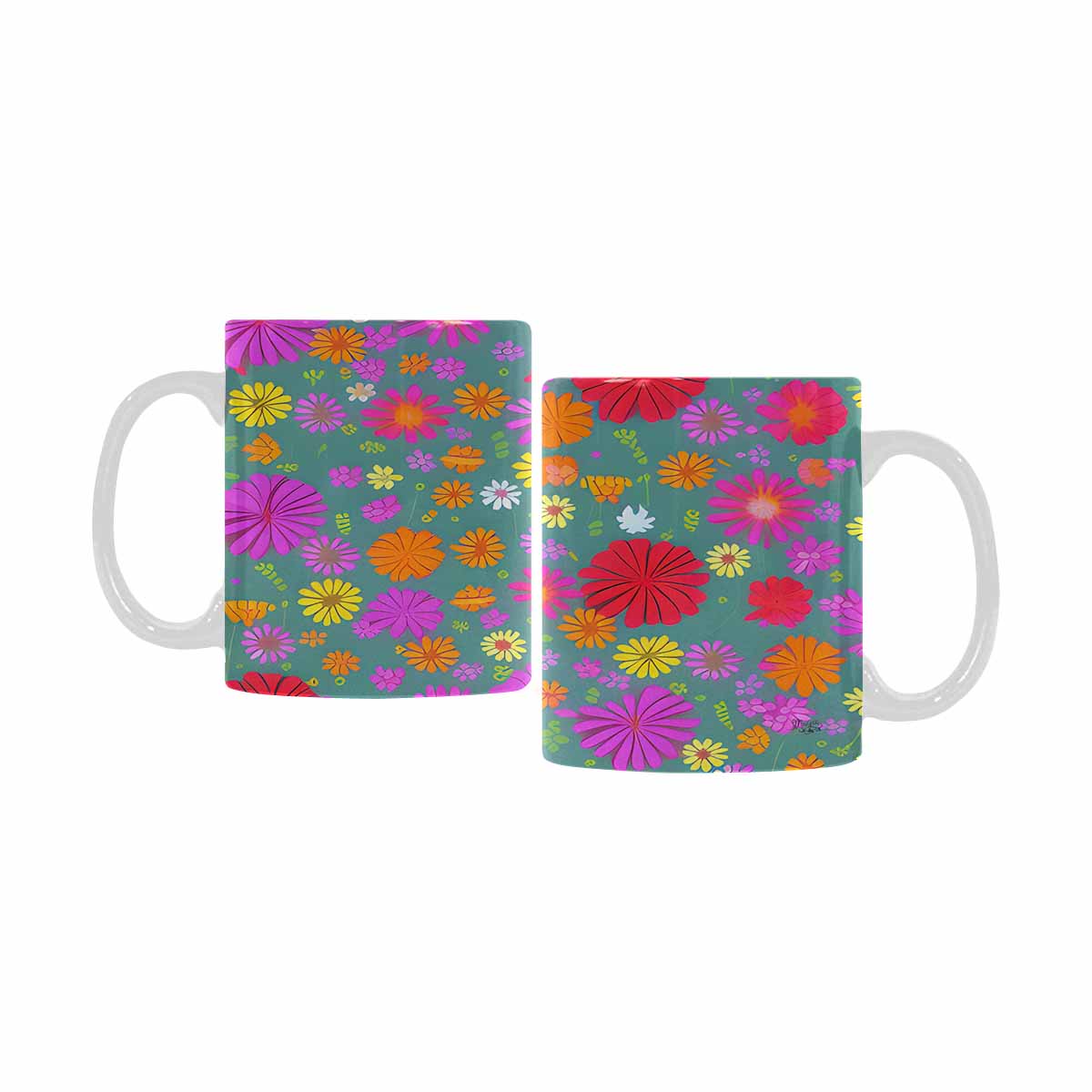 Quality Mug, coffee mug, tea cup, Set 1, Mixed Floral design 15