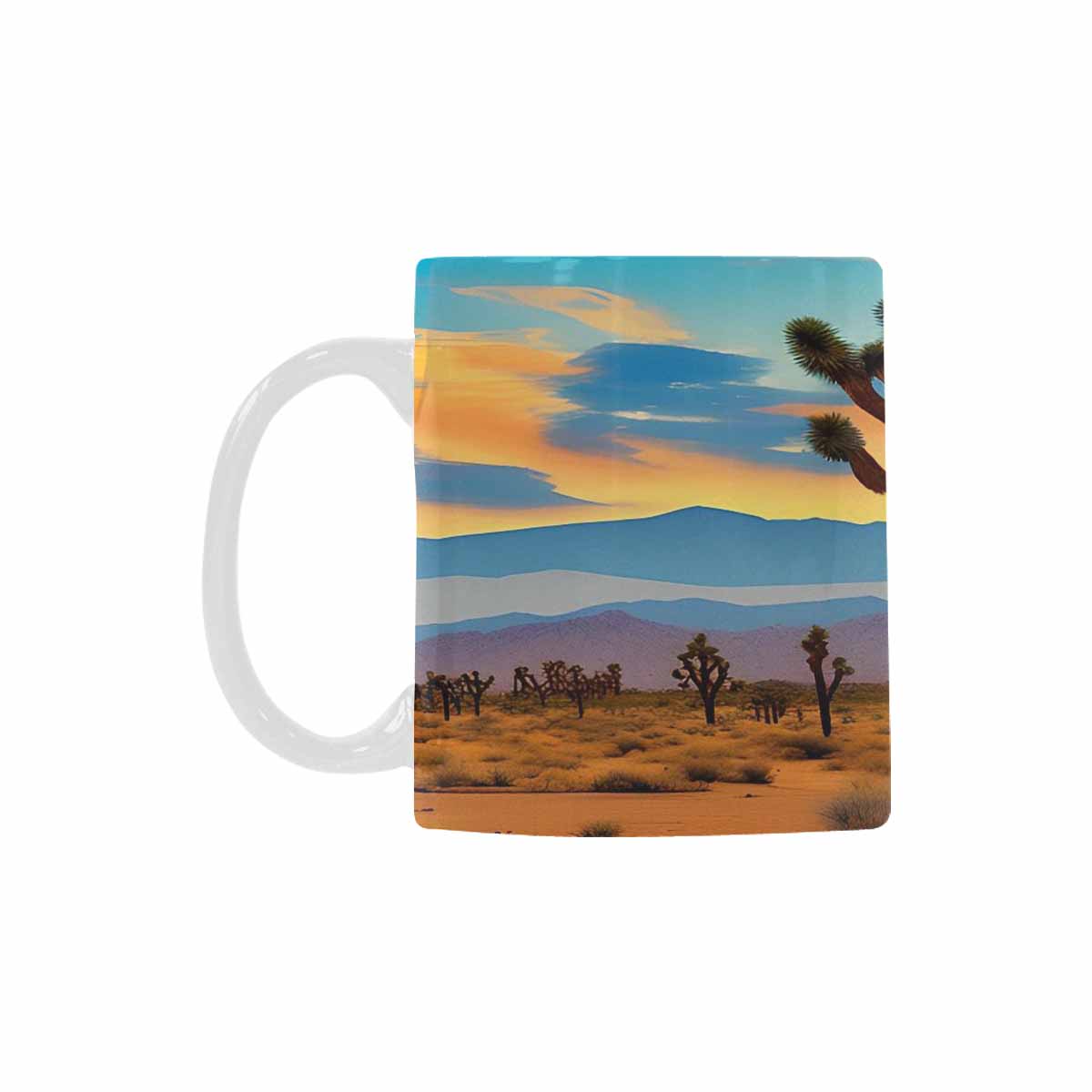 Coffee Mug, tea cup, desert scene, design 3