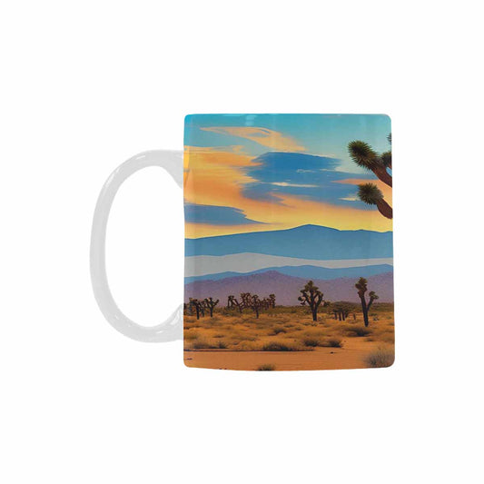 Coffee Mug, tea cup, desert scene, design 3