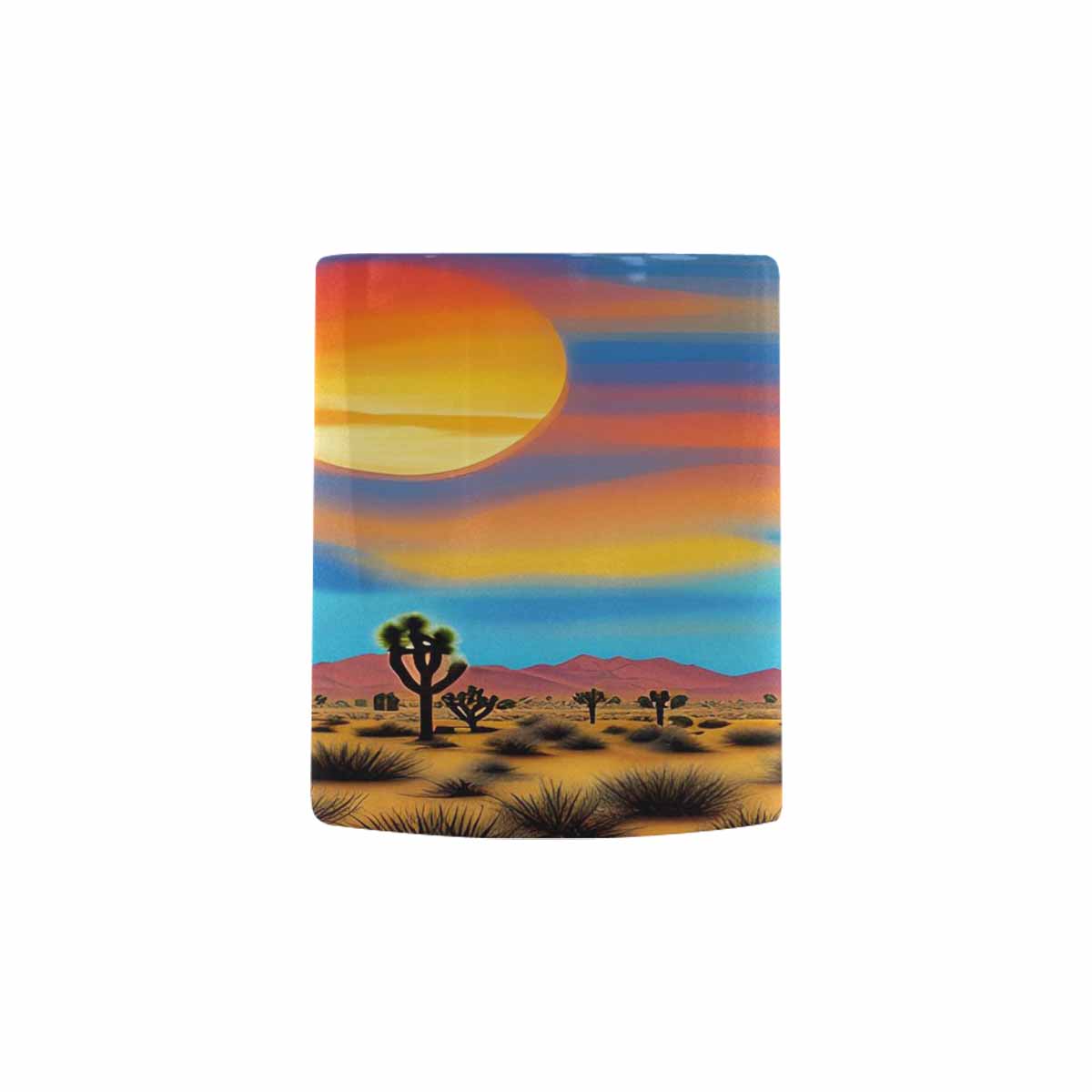 Coffee Mug, tea cup, desert scene, design 2