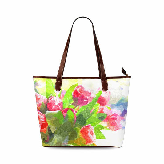 Classic Fabric handbag, watercolor floral, design 264