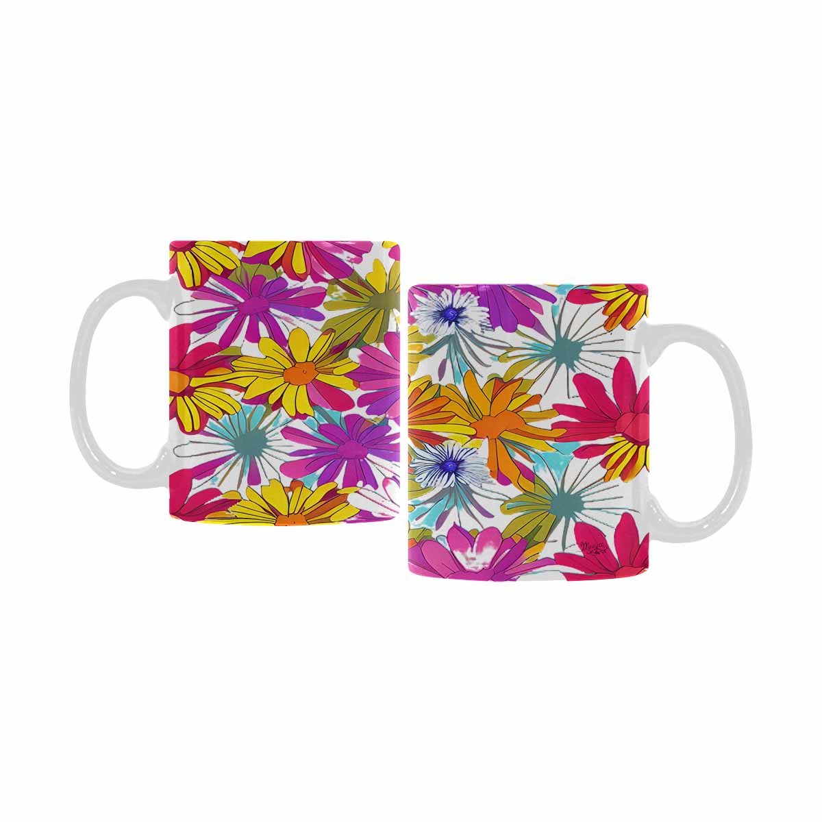 Quality Mug, coffee mug, tea cup, Set 1A, Mixed Floral design 45