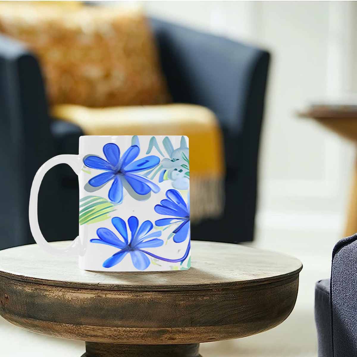 Quality Mug, coffee mug, tea cup, Bright florals, Set 1A, Design 83