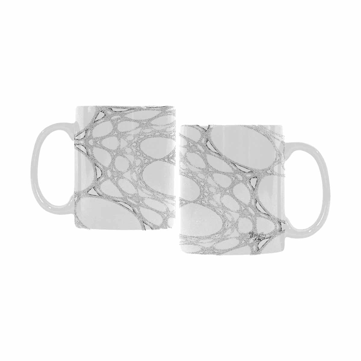 Quality Mug, coffee mug, tea cup, B & W Abstract, Set 1, design 132