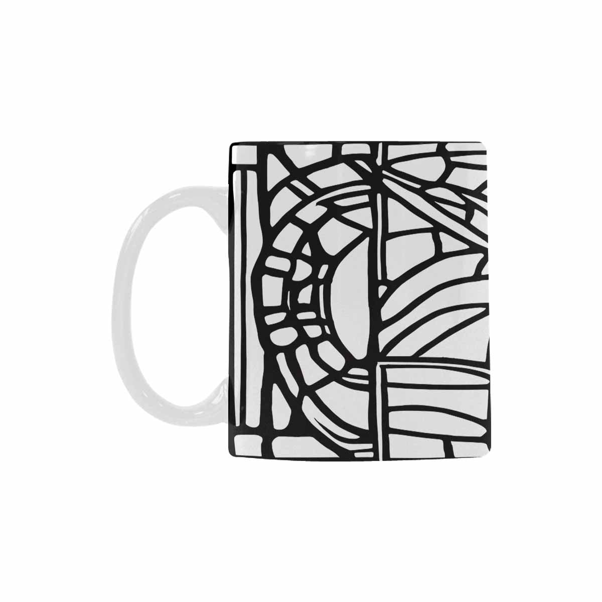 Quality Mug, coffee mug, tea cup, B & W Abstract, Set 1, design 53