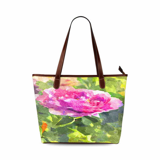 Classic Fabric handbag, watercolor floral, design 169