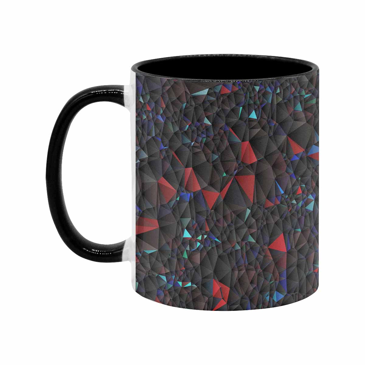 Coffee Mug, tea cup, black core, abstract, design 72