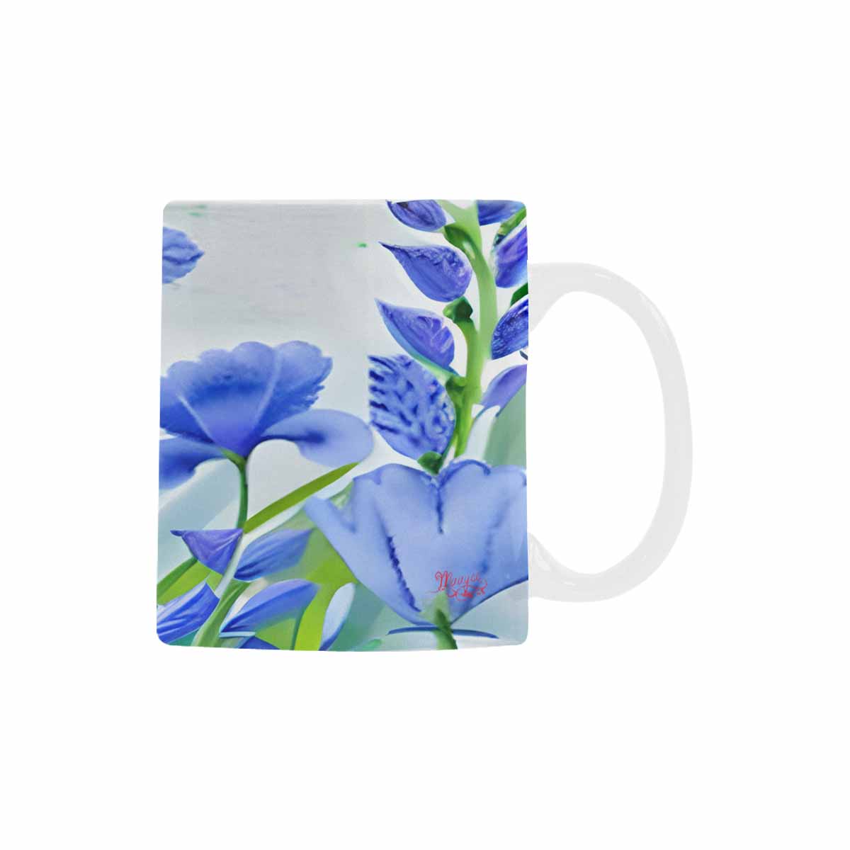 USA made Quality Mug, coffee mug, tea cup, Bright florals, Set 1, Design 79