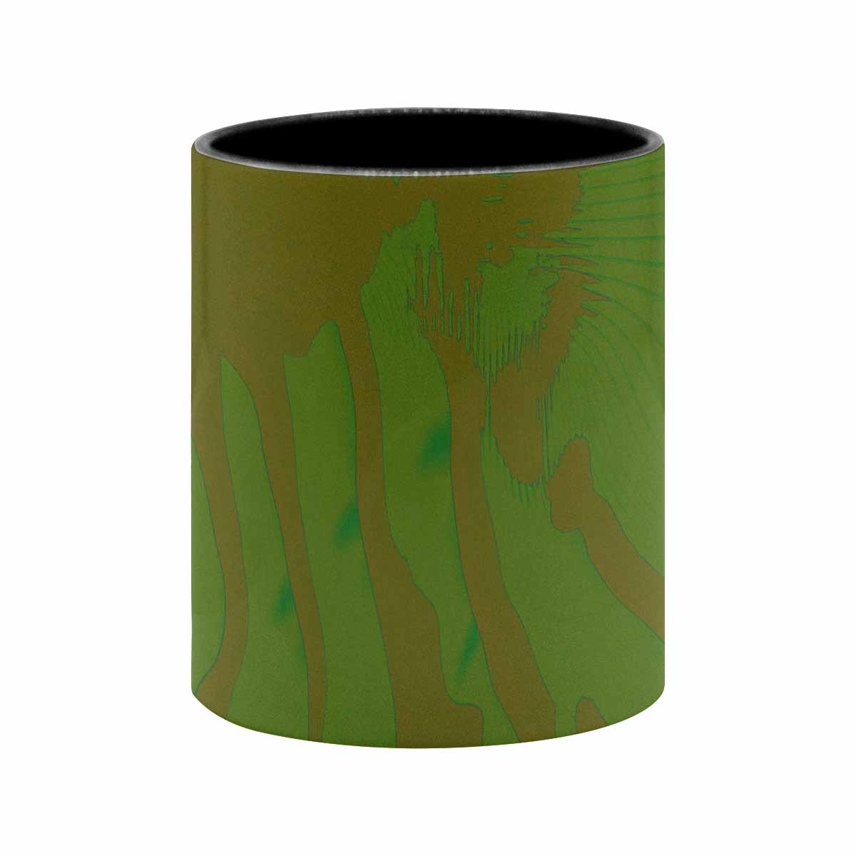 Coffee Mug, tea cup, black core, abstract, design 12