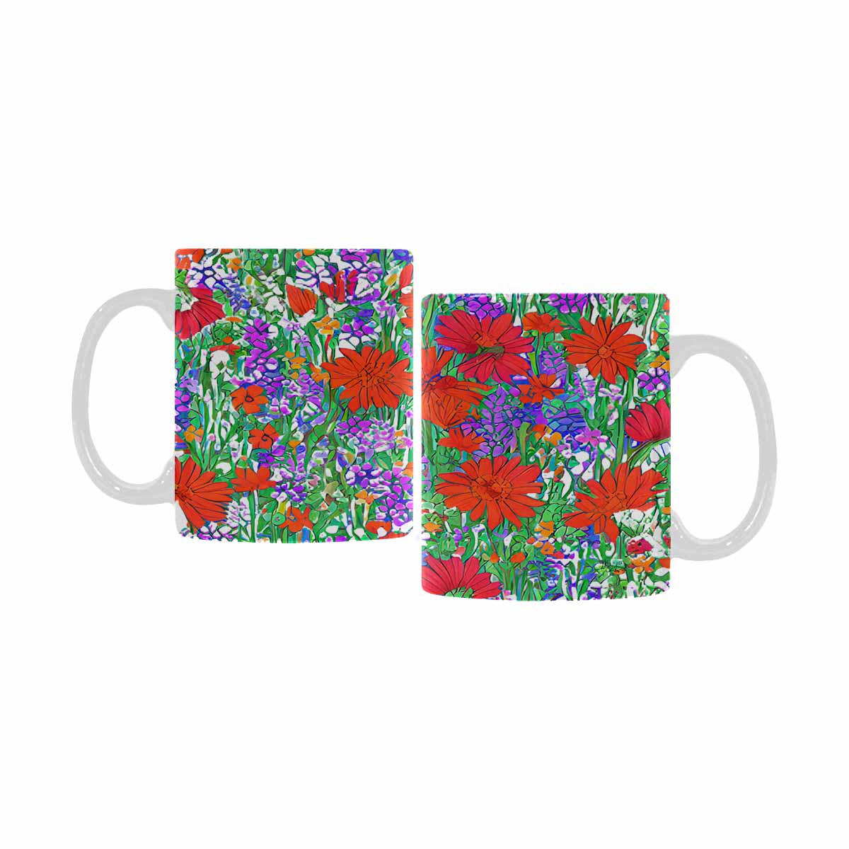 Quality Mug, coffee mug, tea cup, Set 1A, Mixed Floral design 12