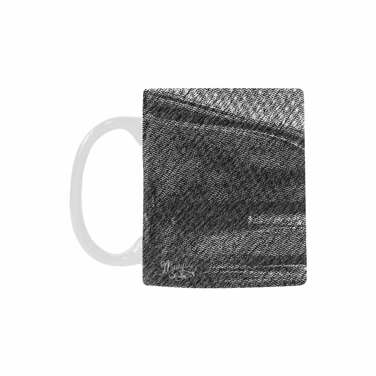 Quality Mug, coffee mug, tea cup, B & W Abstract, Set 1, design 72