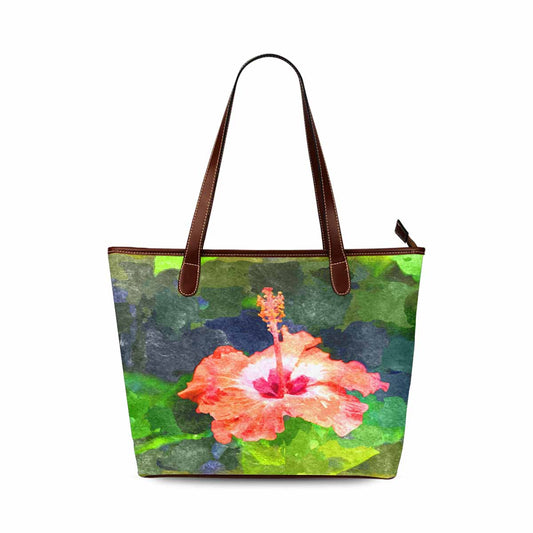 Classic Fabric handbag, watercolor floral, design 123