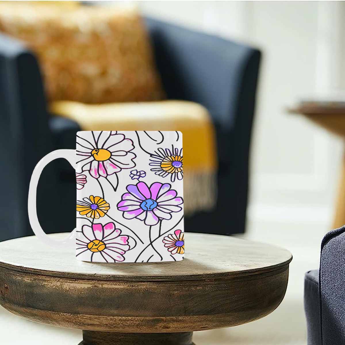 Quality Mug, coffee mug, tea cup, Set 1A, Mixed Floral design 3