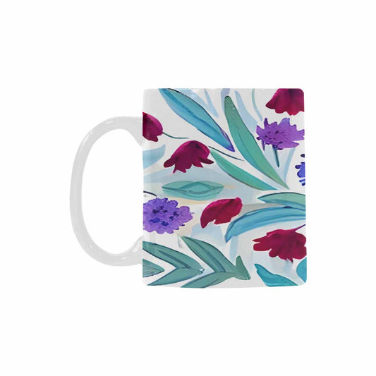 Quality Mug, coffee mug, tea cup, Bright florals, Set 1A, Design 29