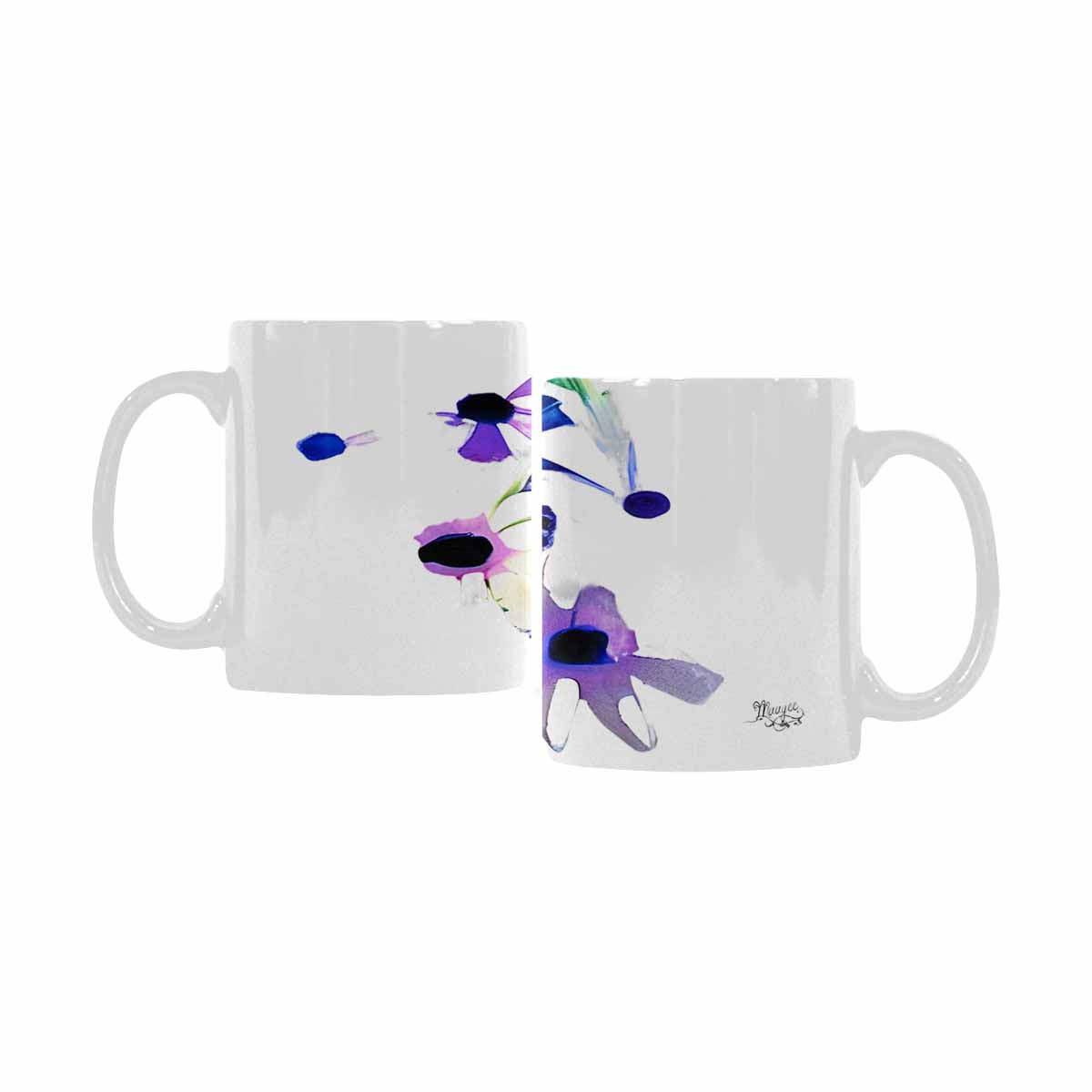 Quality Mug, coffee mug, tea cup, Bright florals, Set 1A, Design 49