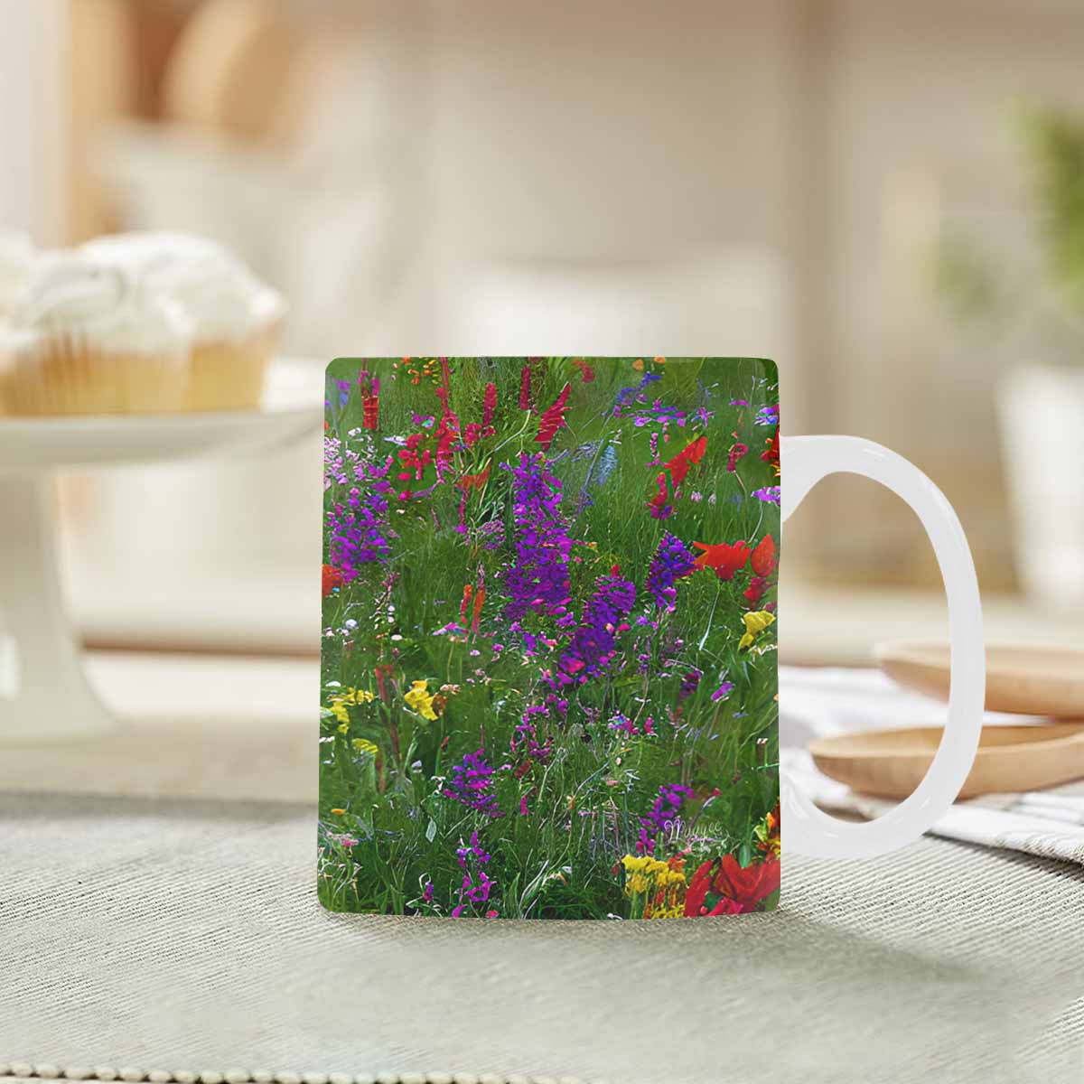 Quality Mug, coffee mug, tea cup, Bright florals, Set 1, Design 3