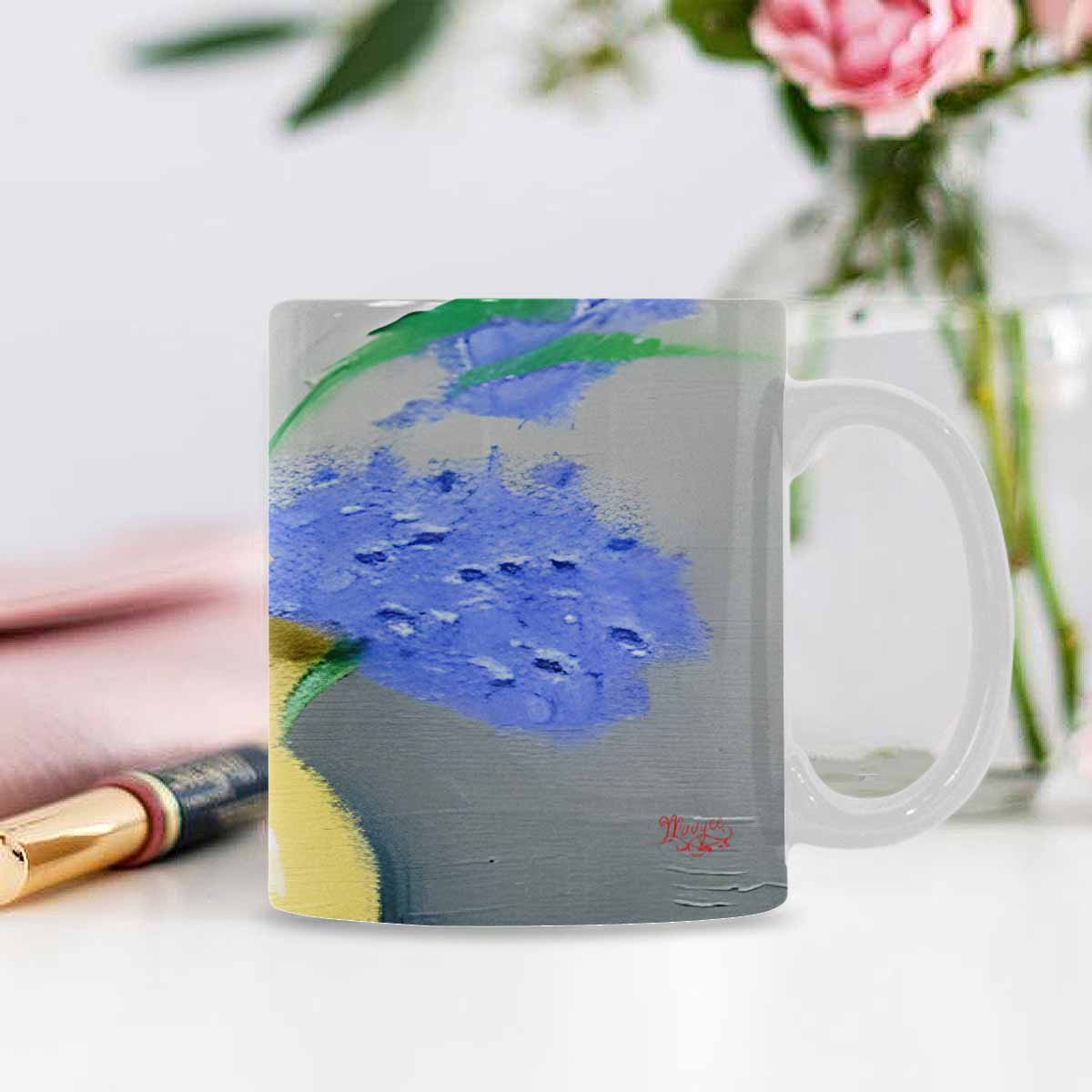 Quality Mug, coffee mug, tea cup, Bright florals, Set 1, Design 167