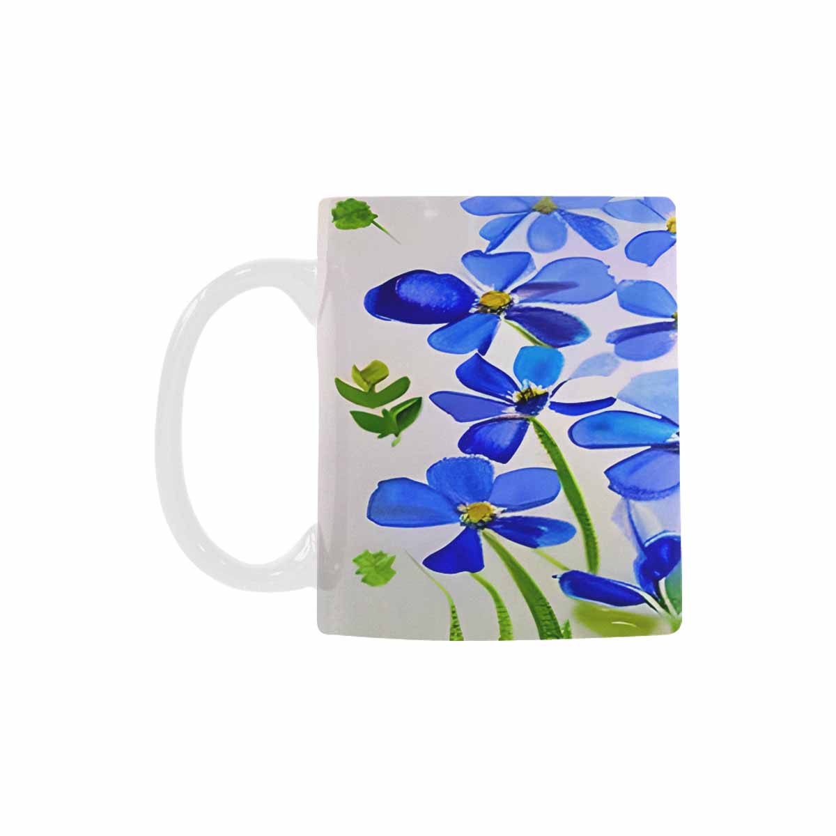 USA made Quality Mug, coffee mug, tea cup, Bright florals, Set 1, Design 82