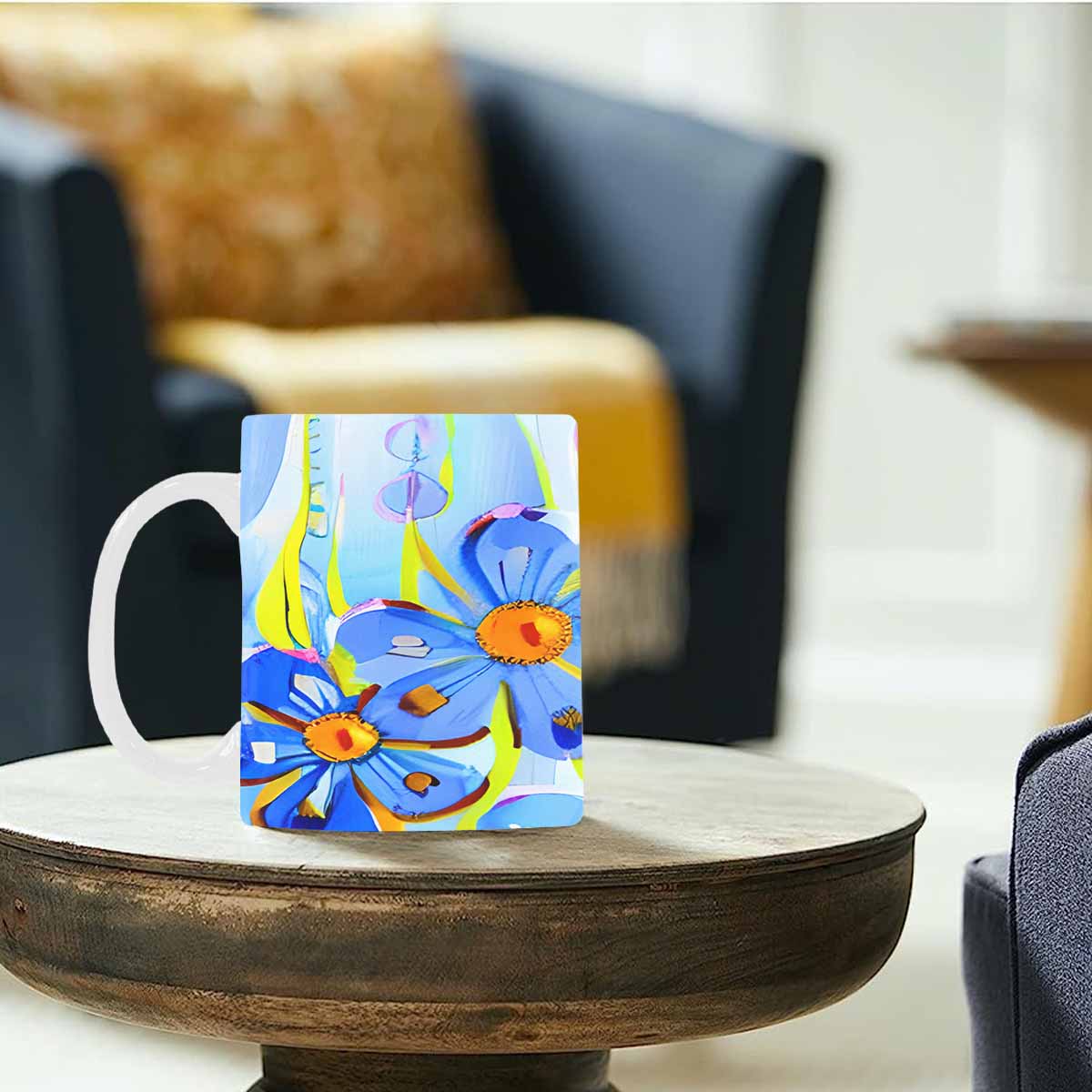 Quality Mug, coffee mug, tea cup, Bright florals, Set 1, Design 148