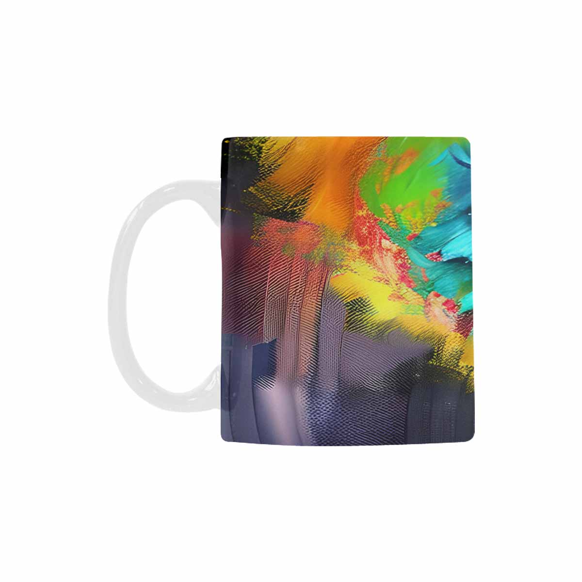 USA, Color Coffee Mug, tea cup, caucasian Face, design 26