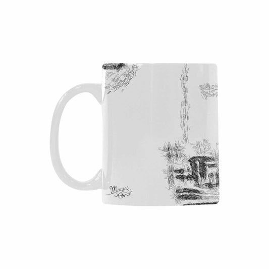 Quality Mug, coffee mug, tea cup, B & W Abstract, Set 1, design 144