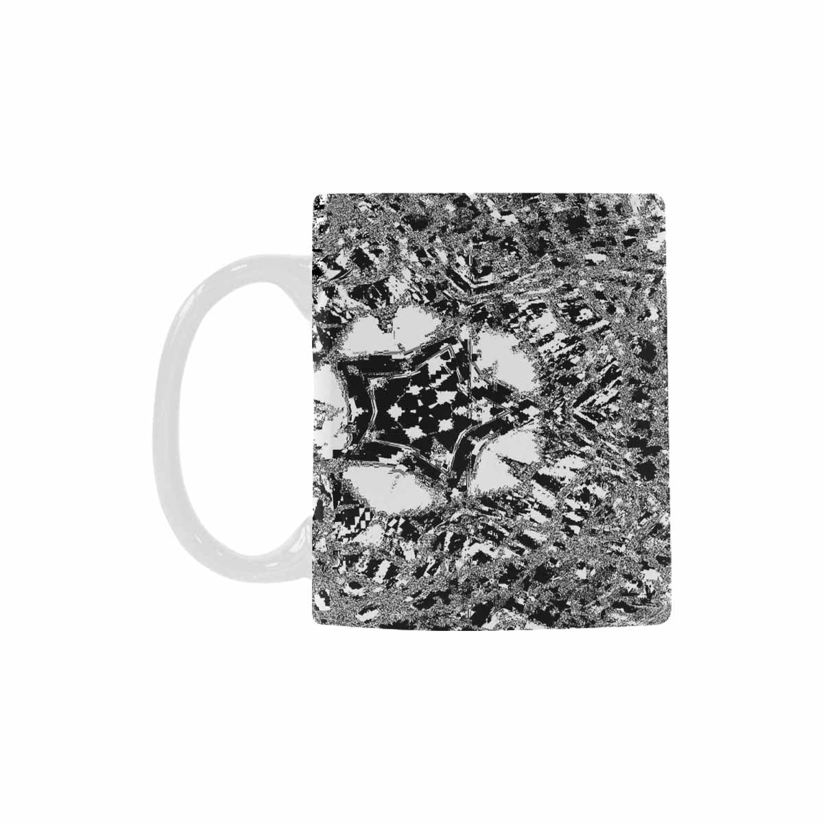 Quality Mug, coffee mug, tea cup, B & W Abstract, Set 1, design 2