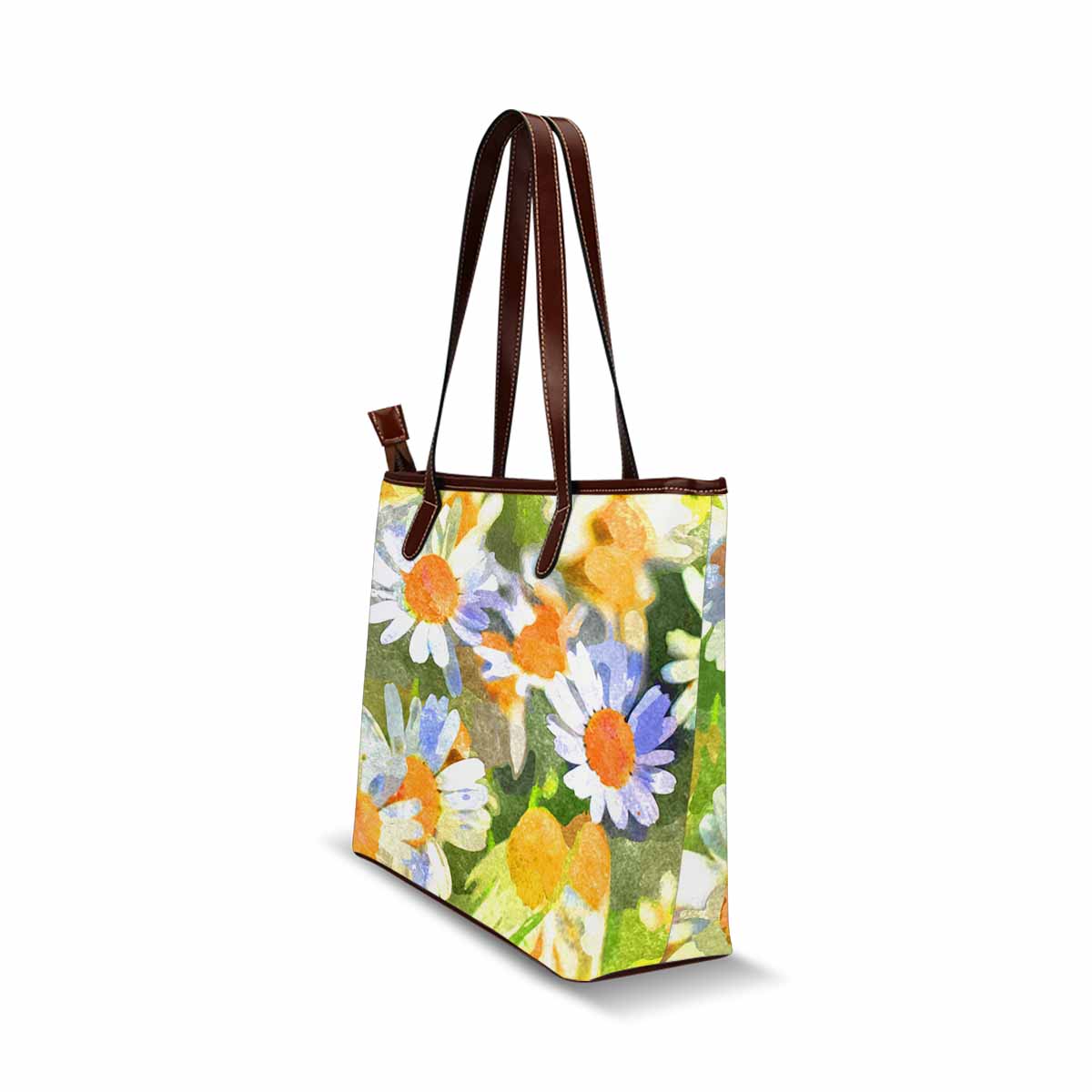 Classic Fabric handbag, watercolor floral, design 26