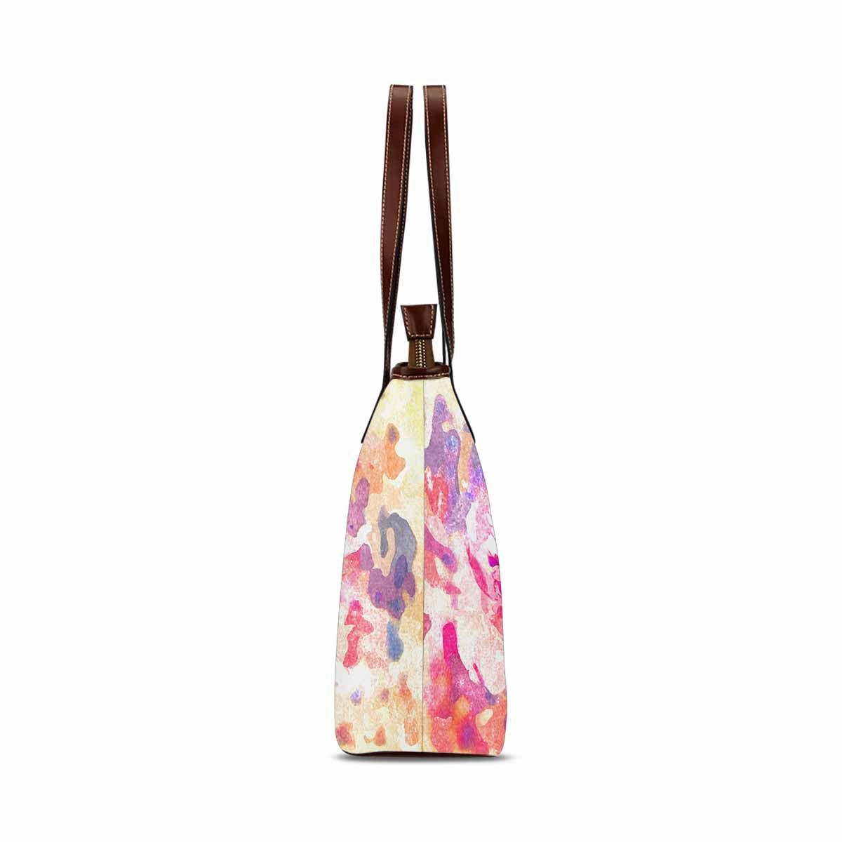 Classic Fabric handbag, watercolor floral, design 1