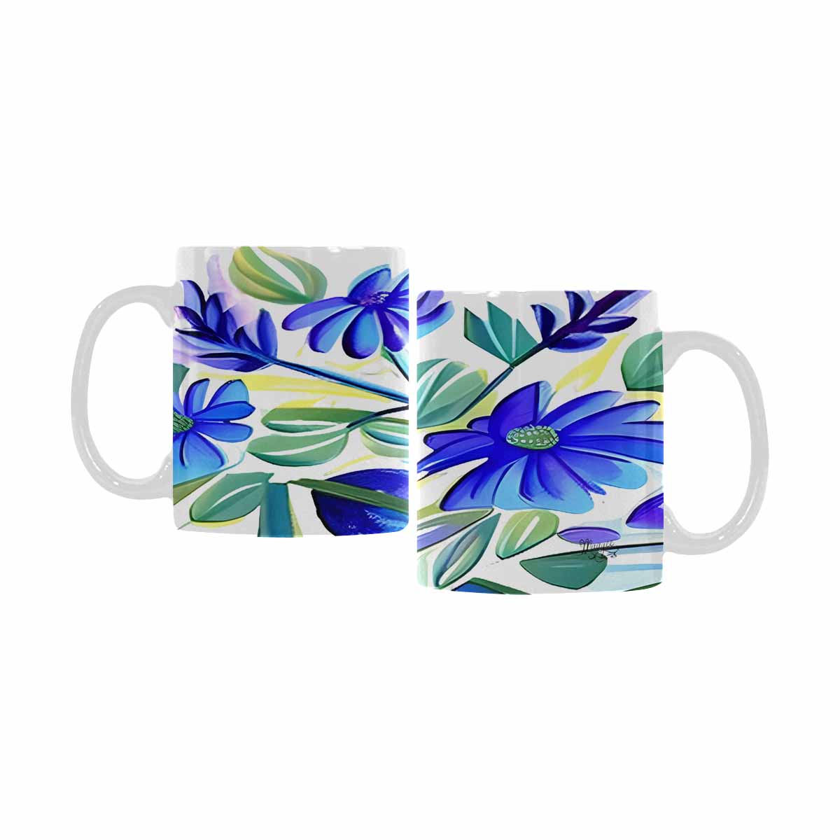 Quality Mug, coffee mug, tea cup, Bright florals, Set 1A, Design 58