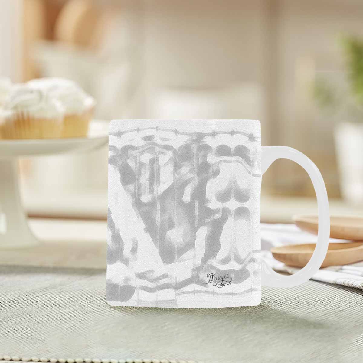 Quality Mug, coffee mug, tea cup, B & W Abstract, Set 1, design 101