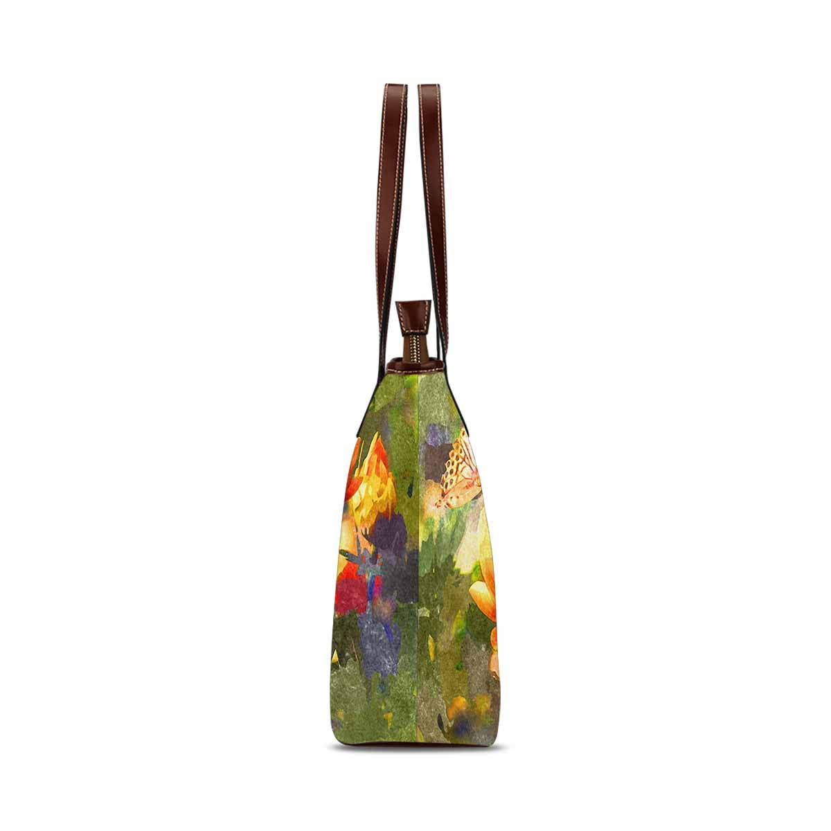 Classic Fabric handbag, watercolor floral, design 99