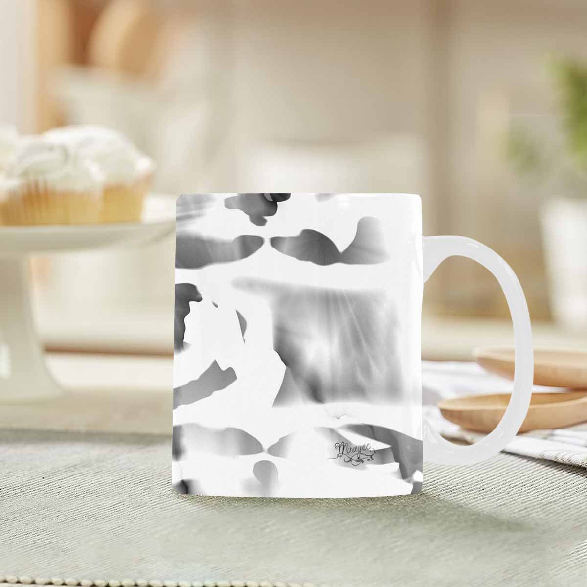 Quality Mug, coffee mug, tea cup, B & W Abstract, Set 1, design 130