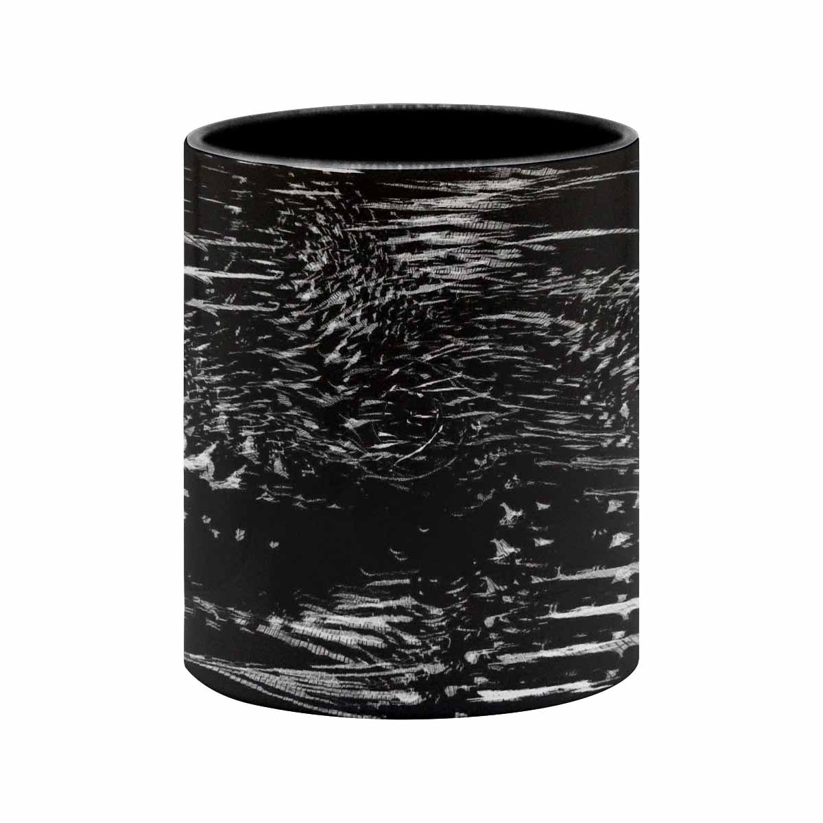 Coffee Mug, tea cup, black core, abstract, design 48