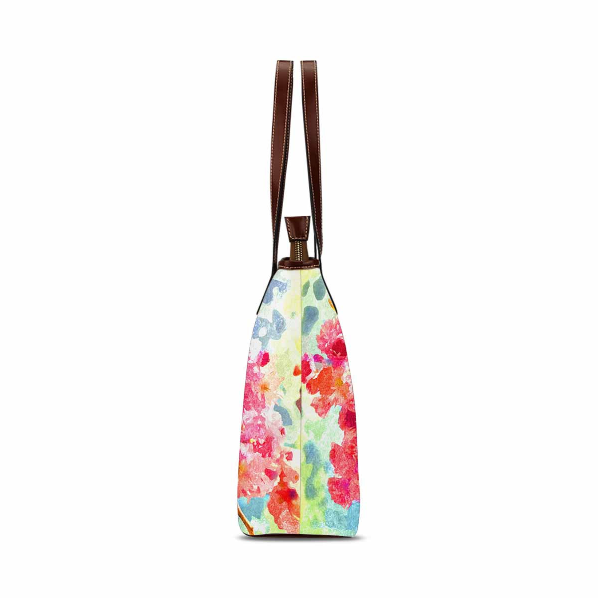 Classic Fabric handbag, watercolor floral, design 28