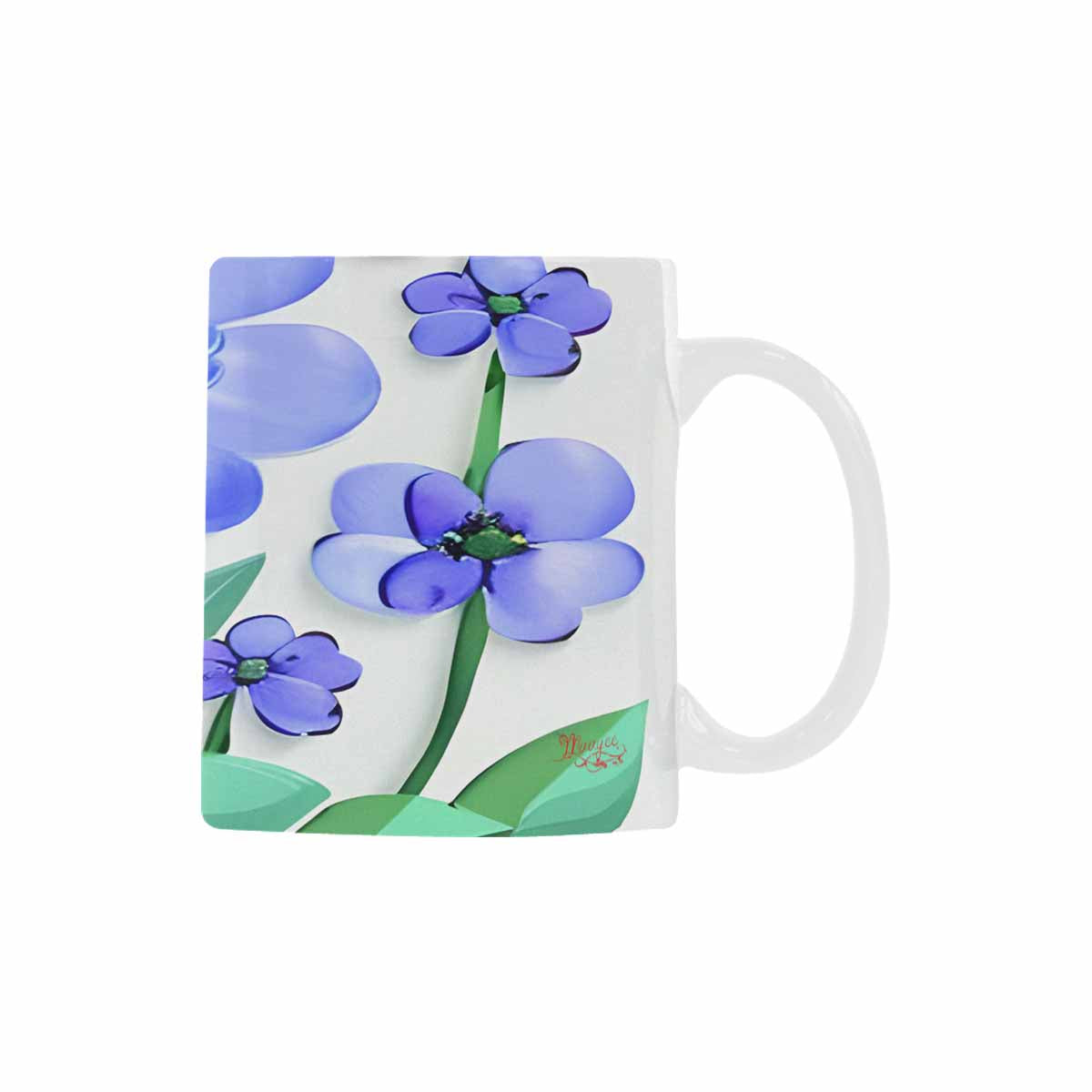 Quality Mug, coffee mug, tea cup, Bright florals, Set 1, Design 55