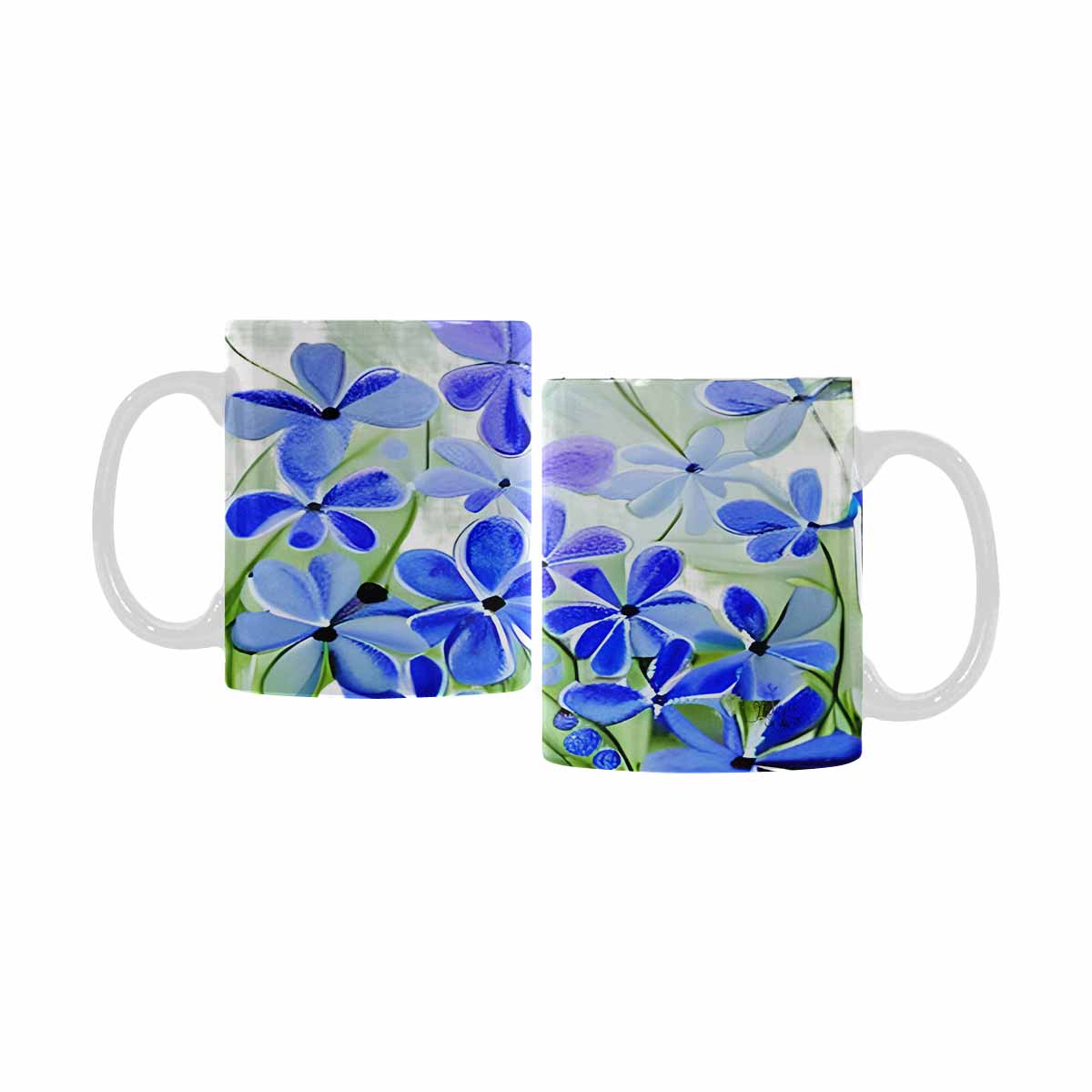 Quality Mug, coffee mug, tea cup, Bright florals, Set 1A, Design 76