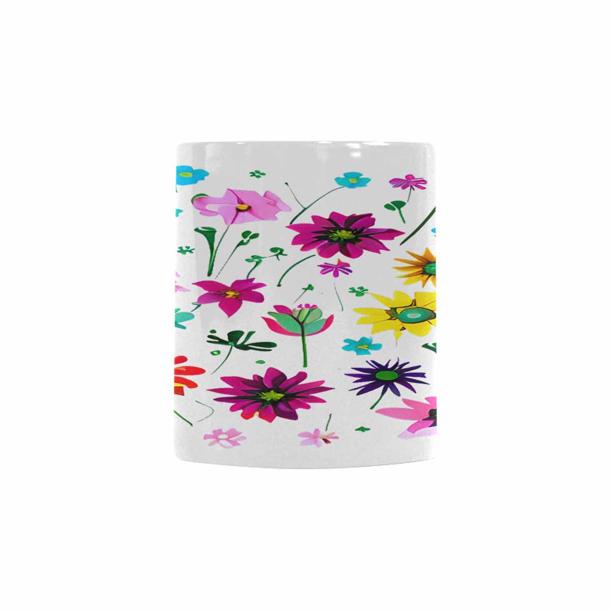 Quality Mug, coffee mug, tea cup, Bright florals, Set 2, design 86